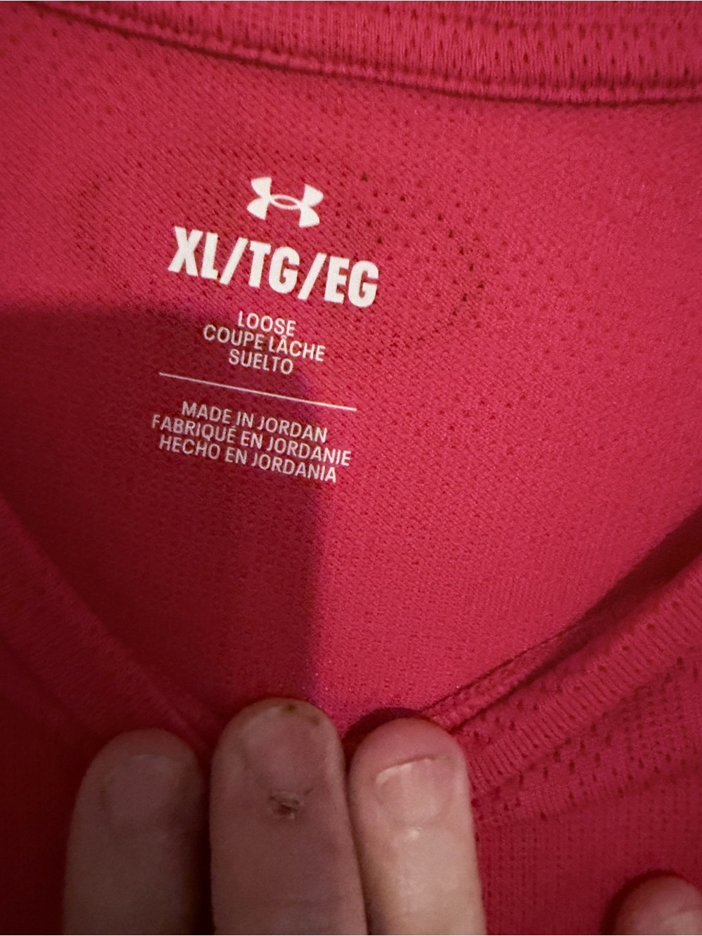 Under Armour Men’s red Short-Sleeve Performance Shirt velocity jacquard - Picture 5 of 8